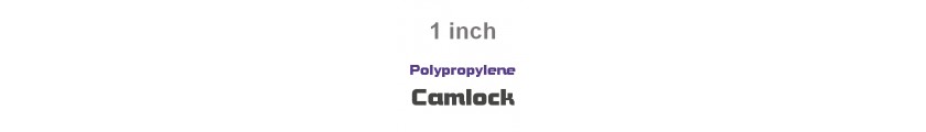 Polypropylene Camlock 1 inch Fittings